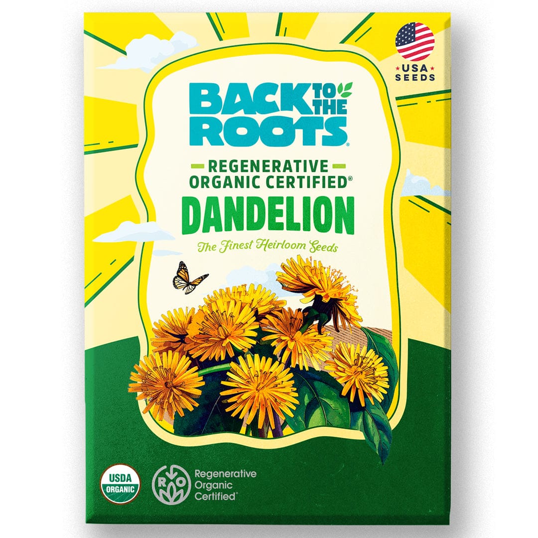 Regenerative Organic Certified® Dandelion Seeds – Back to the Roots