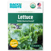 Organic Bibb Butterhead lettuce seeds packet with green leafy lettuce photo and USDA organic logo. - Organic Lettuce Seeds — 'Bibb Butterhead' - Default Title - Back to the Roots