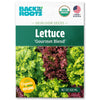 Back to the Roots Organic Lettuce Seeds — 'Gourmet Blend' are USDA Organic, Non-GMO USA seeds featuring green and red salad varieties, perfect for growing a gourmet cool weather crop.