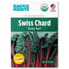 Organic Swiss Chard seeds packet featuring vibrant green leaves with bright red stems labeled Ruby Red. - Organic Swiss Chard Seeds — 'Ruby Red' - Default Title - Back to the Roots