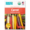Add vibrant color to your garden with Back to the Roots Organic Carrot Seeds—'Rainbow Blend.' These organic, non-GMO, USDA Organic seeds grow a mix of rainbow carrots, making them a perfect pick for your veggie patch.