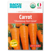 Back to the Roots Organic Carrot Seeds — 'Chantenay Red Cored': Perfect for your garden, these non-GMO, organic seeds let you grow fresh carrots at home. Features images of carrots and includes organic certifications.