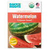 Packet of organic Crimson Sweet watermelon seeds with a whole and sliced watermelon on the front. - Organic Watermelon Seeds — 'Crimson Sweet' - Default Title - Back to the Roots