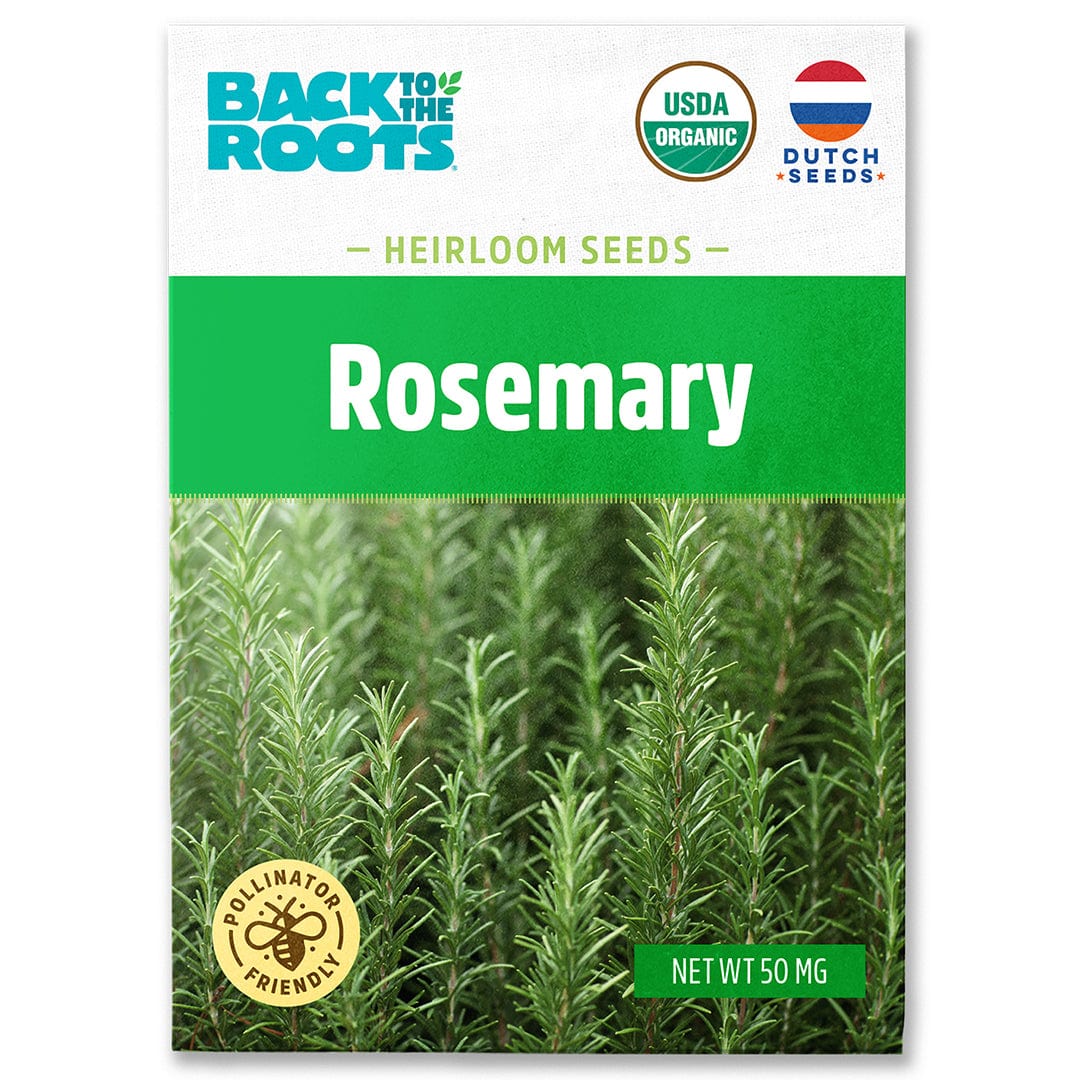 best fertilizer for rosemary plants Back to the Roots Organic Rosemary Seeds, Perennial