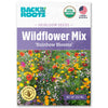Wildflower Mix rainbow blooms seed packet with colorful flowers and USDA organic label. - Organic Wildflower Seeds — 'Rainbow Blooms' - Default Title - Back to the Roots