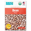Packet of organic pinto bean seeds with USDA organic and non-GMO labels on white and orange packaging. - Organic Bean Seeds — 'Pinto' - Default Title - Back to the Roots