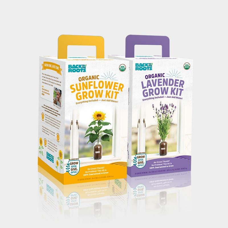 lavender flower garden kit Lavender & Sunflower Grow Kit Flowers 2-Pack Bundle – Back to the Roots