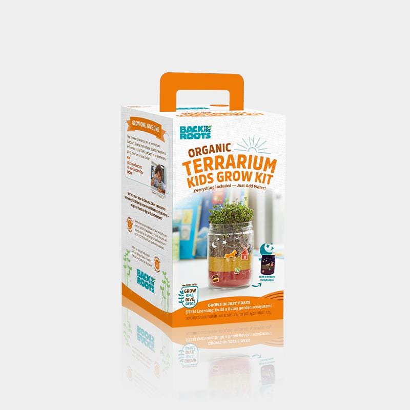 terrarium plant seeds for sale Back to the Roots - Terrarium Kids Grow Kit - Seed and Soil Refill Pack - Includes Soil Discs, Seed Packets, and Decorative Soil
