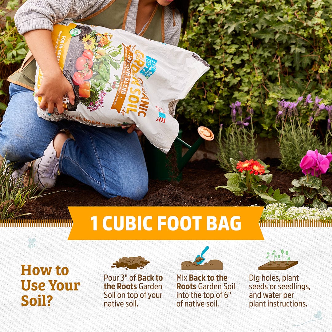 Organic Premium Blend Garden Soil 1 cu.ft. – 4 Pack