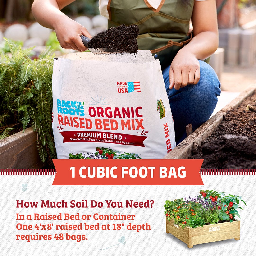 can you use raised bed soil for potted plants Organic Premium Blend Raised Bed Mix 1 cu.ft