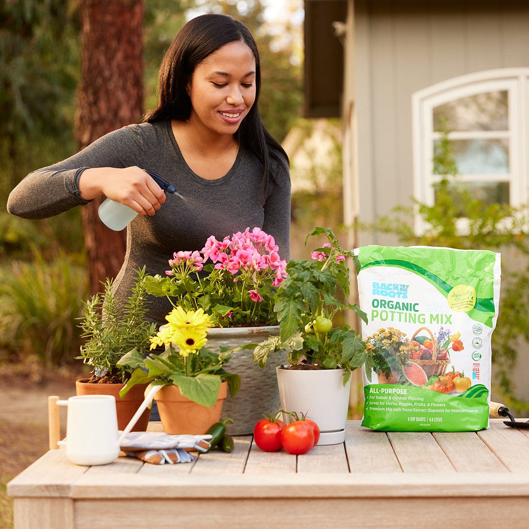 back to the roots natural and organic all-purpose potting mix Organic All-Purpose, Peat-Free Premium Potting Mix (6 QT)