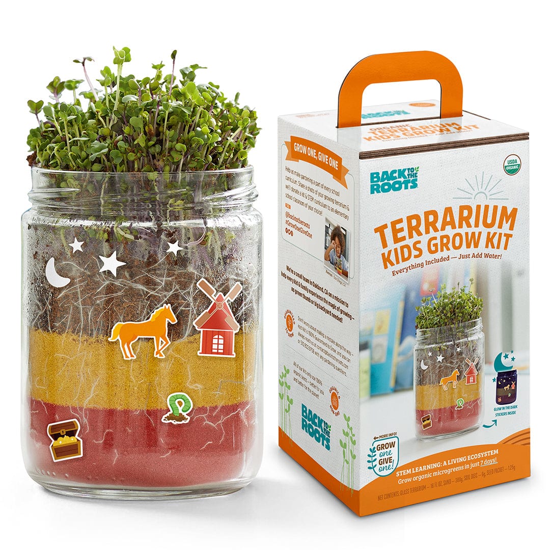 Kids Gardening Kits: Terrarium and Science Grow Kits Bundle – Back