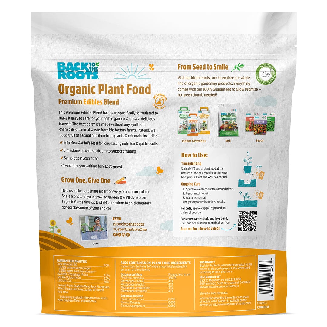 Natural & Organic EDIBLES Plant Food 2-Pack
