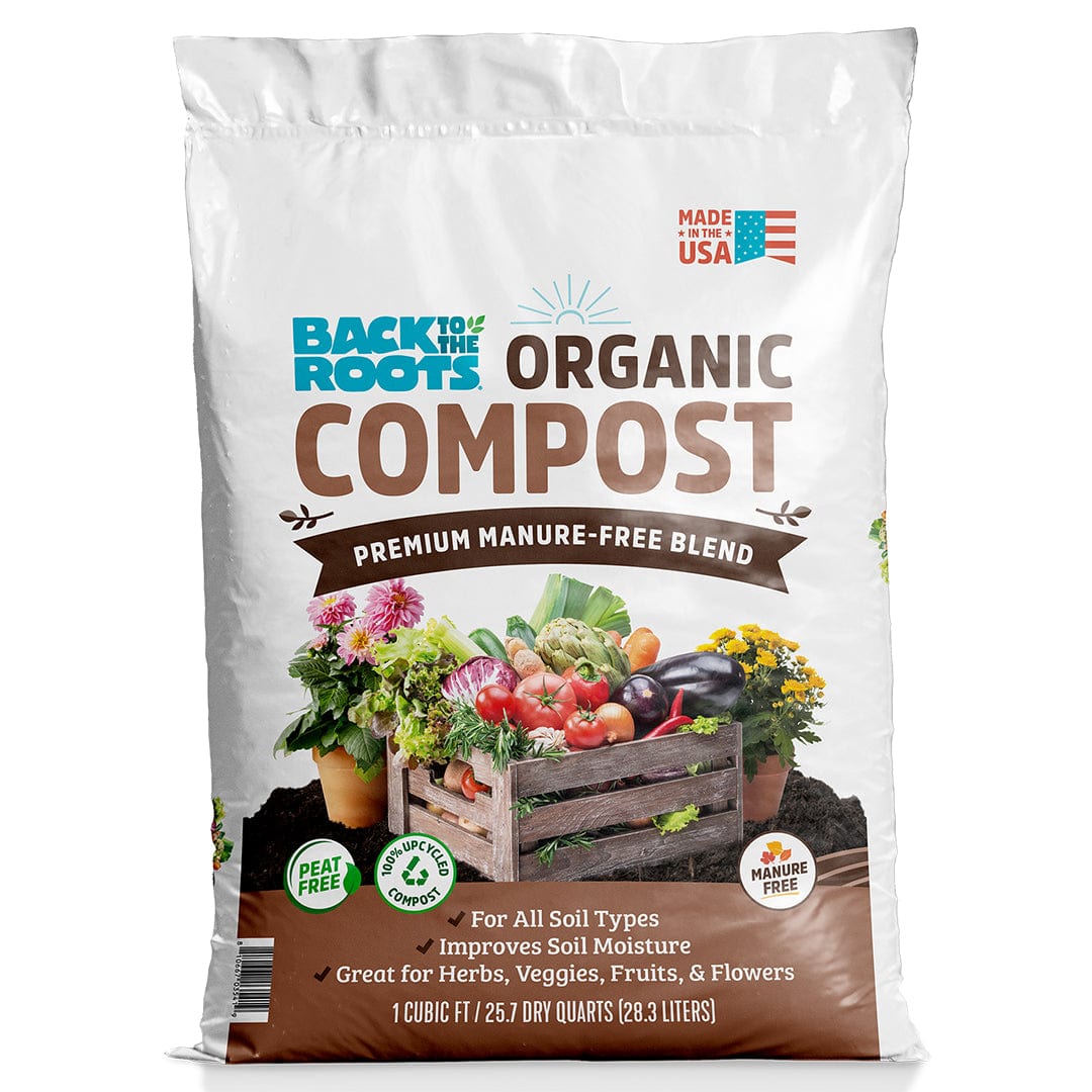 Organic Premium Compost — Manure-Free Blend (1 cubic ft) — Ready to Use