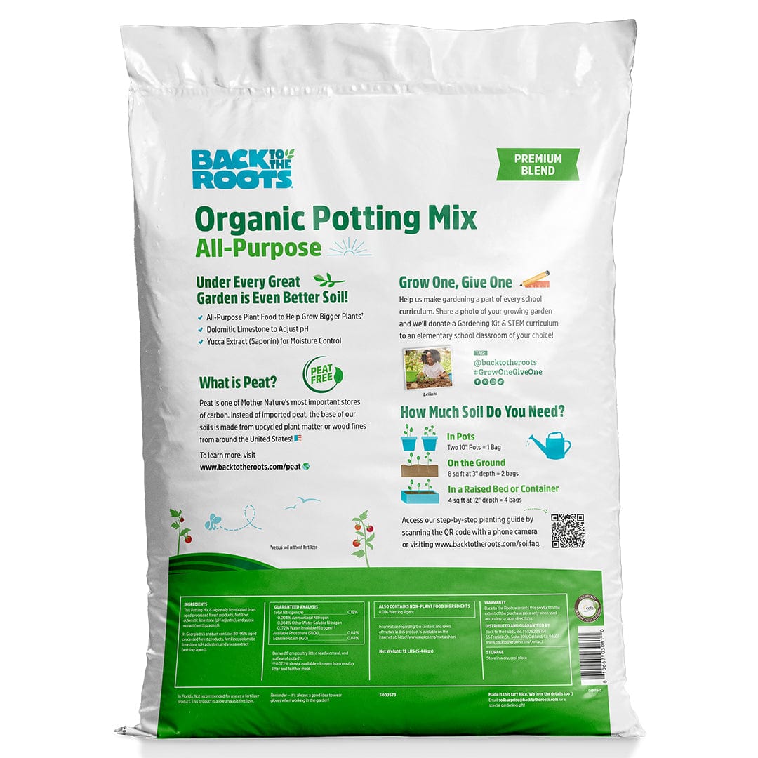 back to the roots succulent soil Organic Premium Blend Potting Mix 1 cu.ft