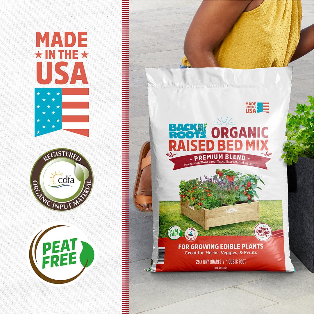 Organic Premium Blend Raised Bed Mix 1 cu.ft. – 4 Pack