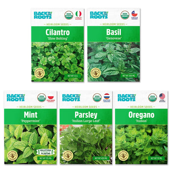 100% Organic & US Grown Seeds by Back to the Roots® | Seed Packets
