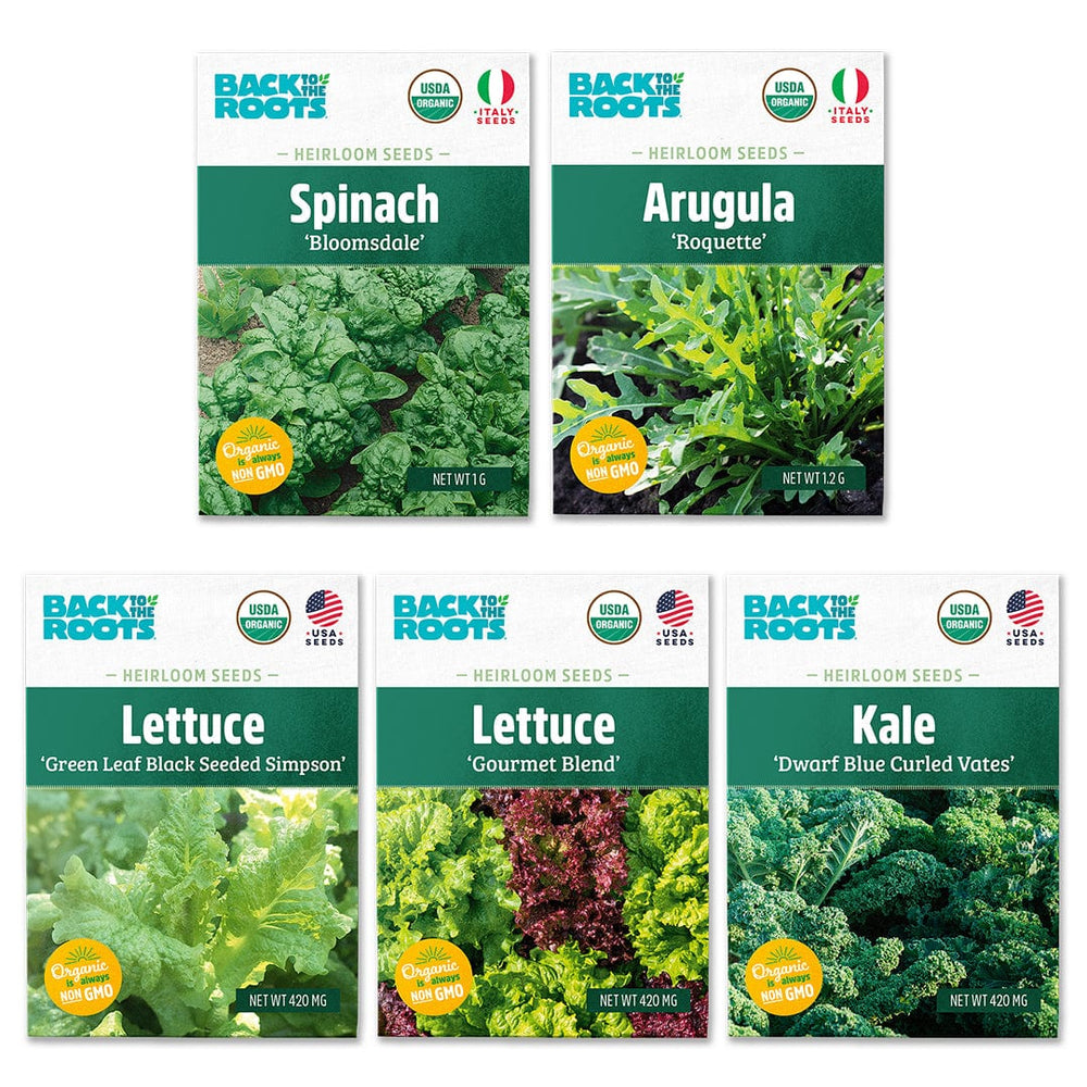 100% Organic & US Grown Seeds by Back to the Roots® | Seed Packets
