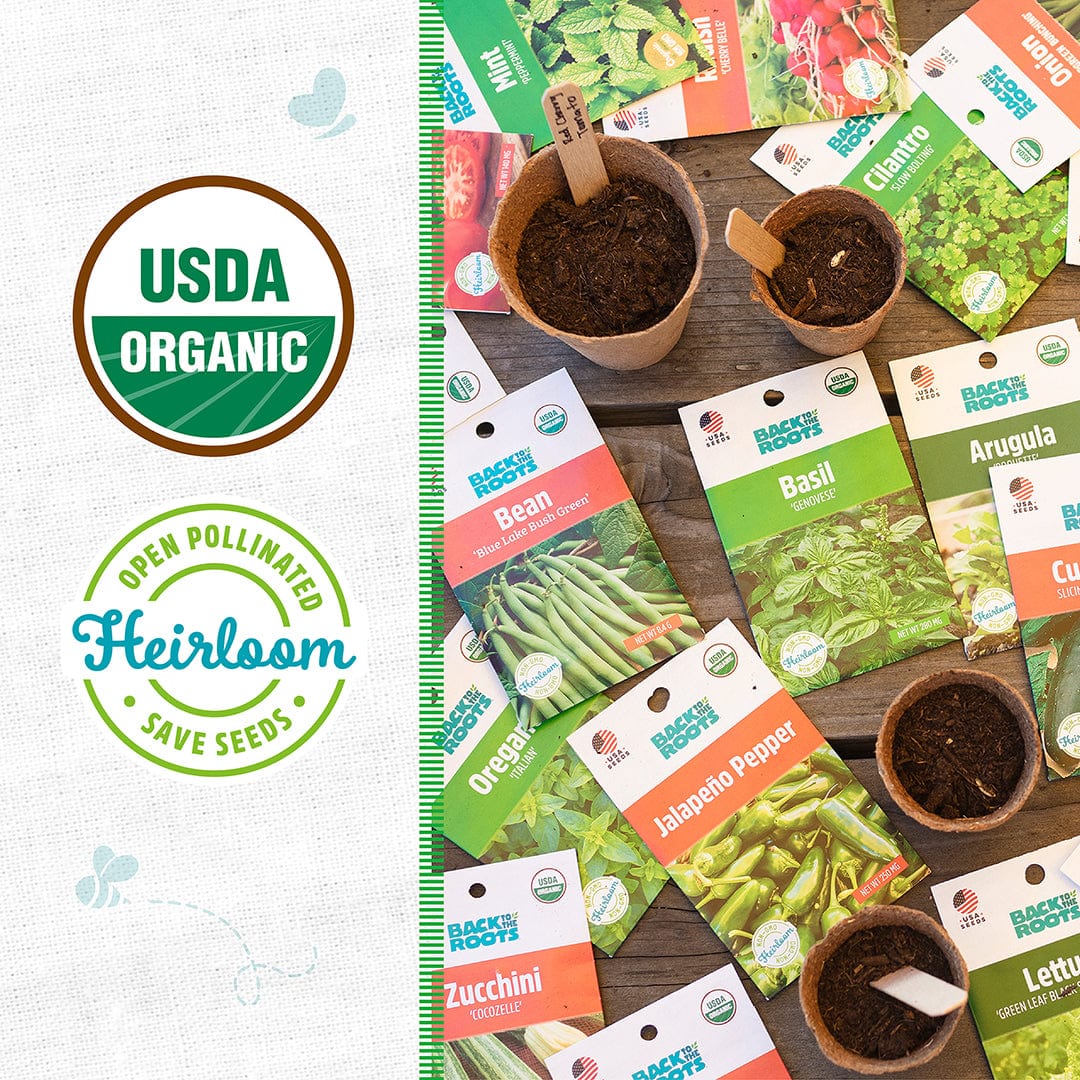 Organic Herb & Veggie 20-Pack Seed Bundle – Back to the Roots