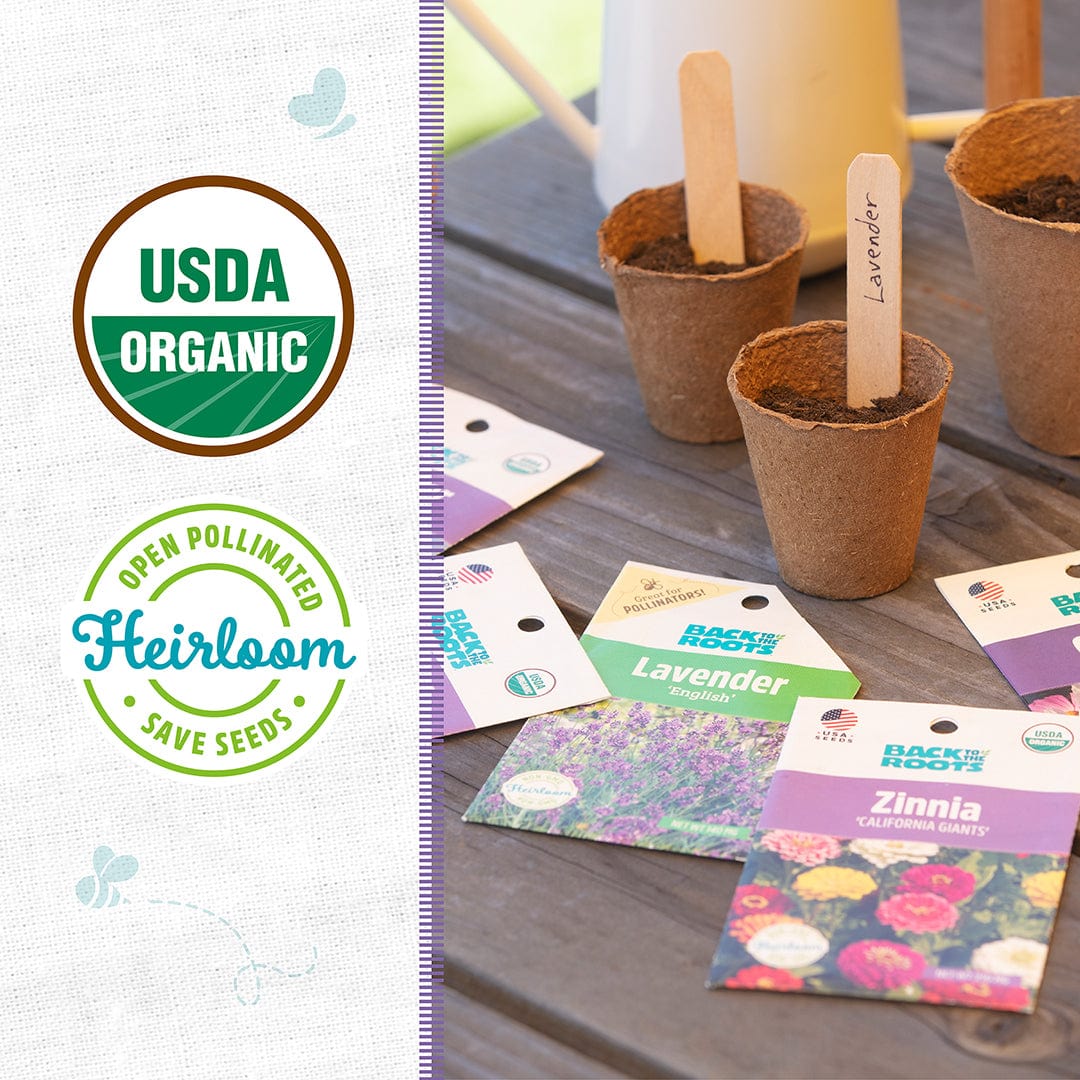 flower seeds mail order Organic Flower 5-Pack Seed Bundle – Back to the Roots