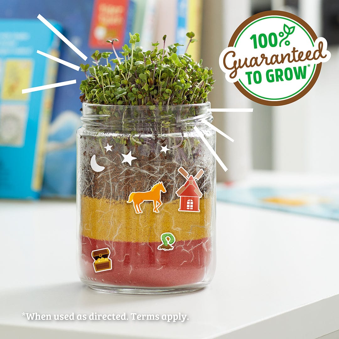 Kids Grow Kit 4-Pack Bundle: Terrarium and 3 Science Grow Kits 🎁