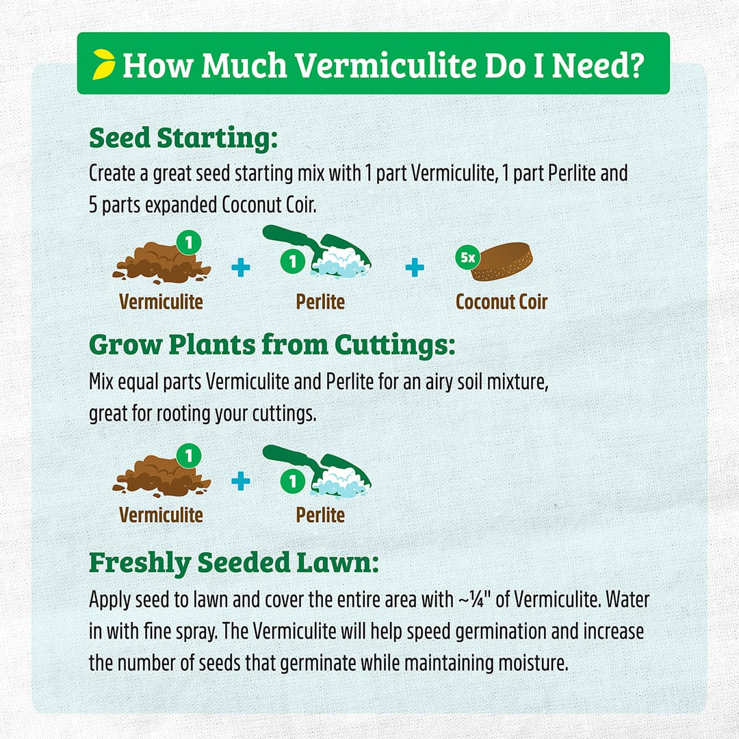 Organic Vermiculite - Premium Horticultural Grade (8 Quart)