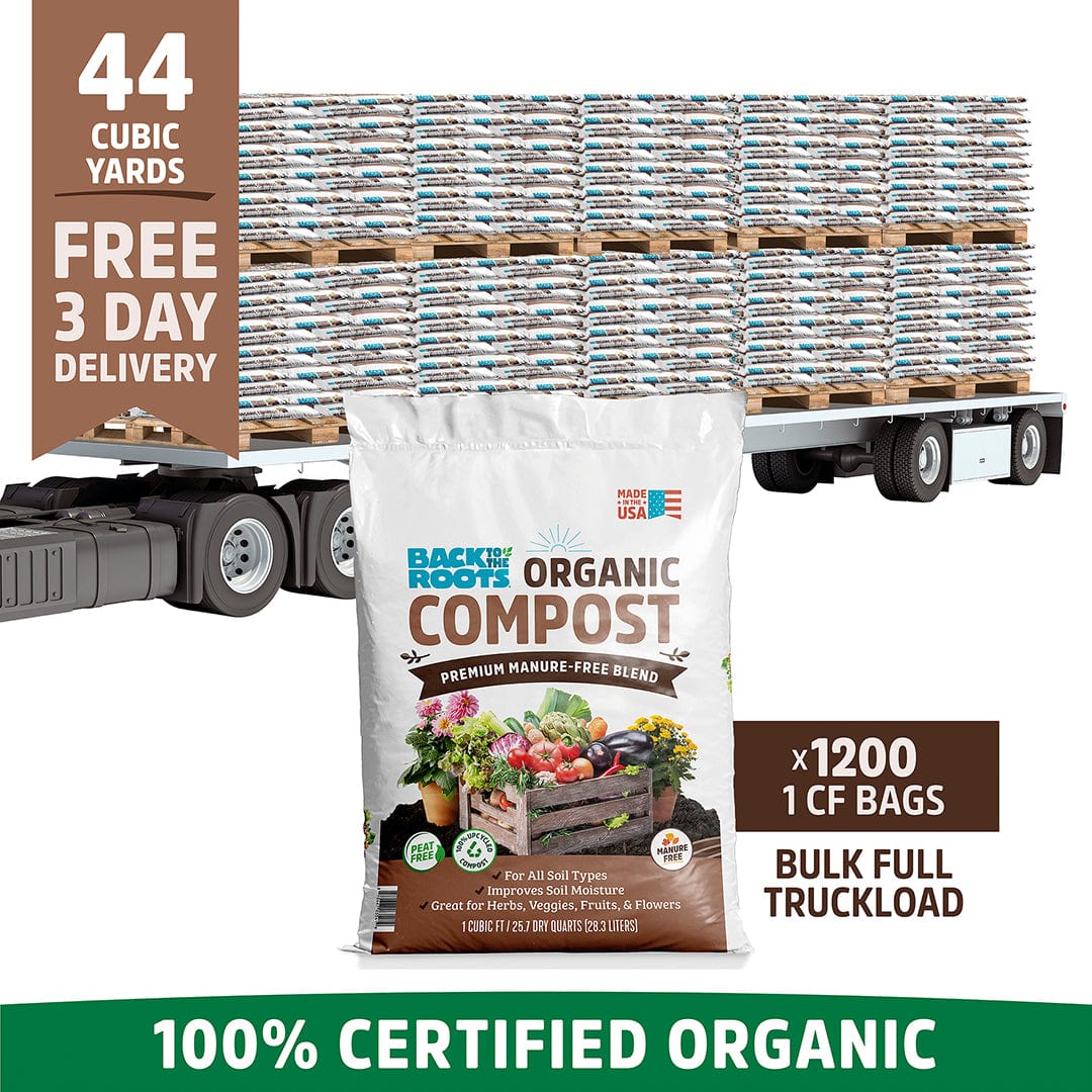 Organic Compost: Bulk Truckload 44 Cubic Yards (20 Pallets | 1200 1CF ...