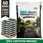 Organic Premium Mulch — Natural Wood (60 1 cu.ft. Bags) – Ready to Use