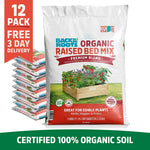 Organic Premium Blend Raised Bed Mix 1 cu.ft. – 12 Pack