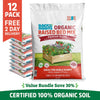 Back to the Roots Organic Premium Blend Raised Bed Mix 1 cu.ft., 12 Pack—premium, 100% organic soil for edible plants and vegetables; features a garden bed image on the bag.