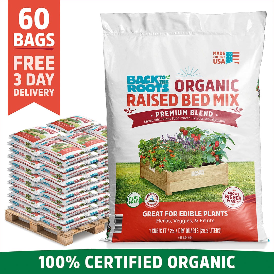 Organic Bulk Raised Bed Soil (60 1 cu. ft. Bags)