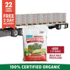 A half truckload of Back to the Roots Organic Raised Bed Mix includes 600 1CF bags (22 cubic yards) on 10 pallets—premium organic soil, perfect for vegetables and 100% certified organic.