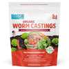 5lb pouch of organic worm castings with colorful vegetable illustrations on white and red packaging. - Organic Worm Castings 5lb Pouch - Default Title - Back to the Roots