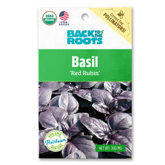 Organic Basil Seeds — 'Red Rubin'