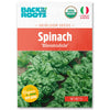 Back to the Roots Organic Spinach Seeds — 'Bloomsdale' are USDA Organic and Non-GMO, perfect for growing tender baby spinach leaves as a cool weather crop.