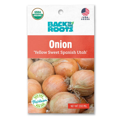 Organic Onion Seeds — 'Yellow Spanish Utah'