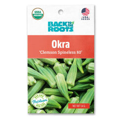 Organic Okra Seeds — 'Clemson Spineless 80'