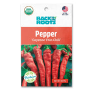 Organic Pepper Seeds — 'Cayenne Thin Chili'