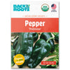 Organic Pepper Seeds — 'Poblano'