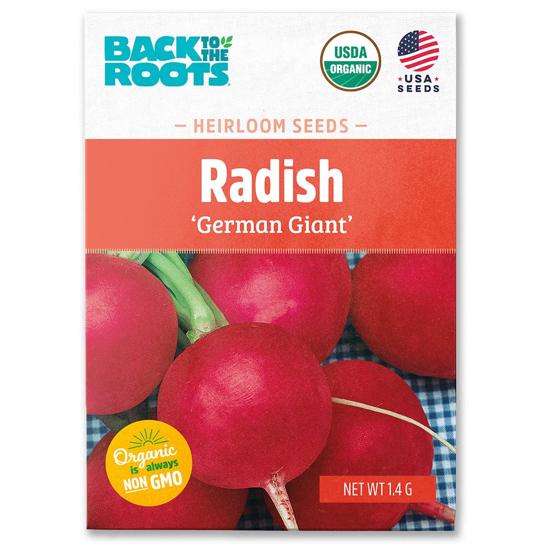 Organic Radish Seeds — 'German Giant' – Back to the Roots