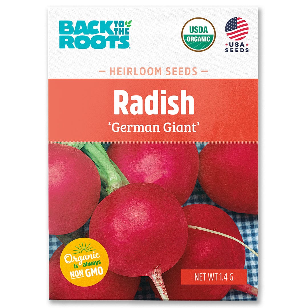 Organic Radish Seeds — 'German Giant'