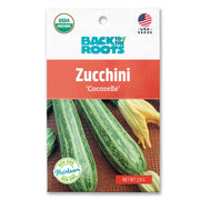 Organic Zucchini Seeds — 'Cocozelle'