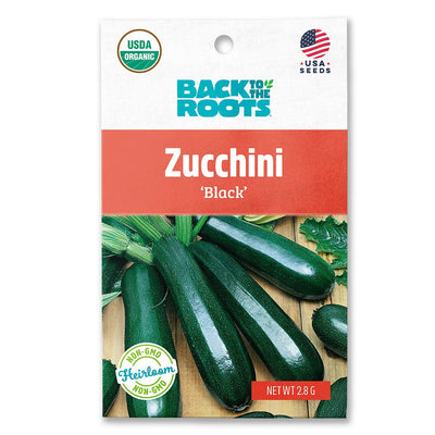 Organic Zucchini Seeds — 'Black'