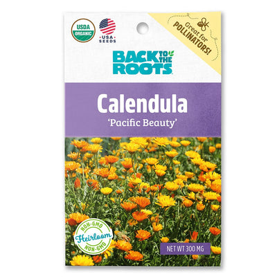 Organic Calendula Seeds — 'Pacific Beauty'