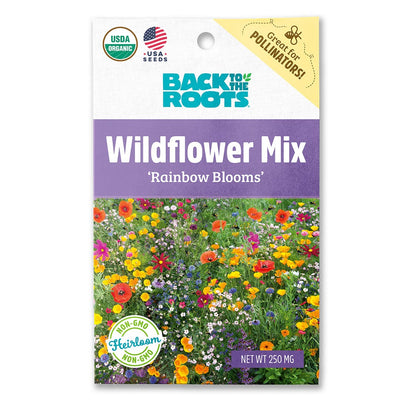 Organic Wildflower Seeds — 'Rainbow Blooms'