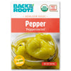 Jar of bright yellow pepperoncini peppers with organic USDA label on packaging. - Organic Pepper Seeds — 'Pepperoncini' - Default Title - Back to the Roots