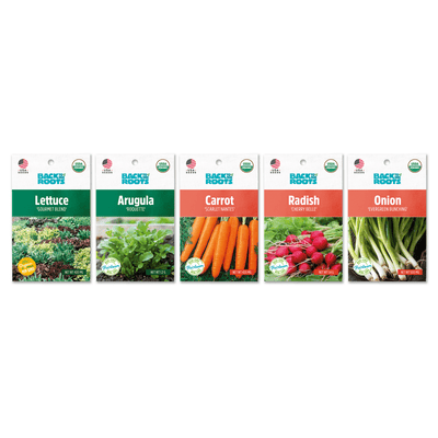 Organic Fall Quick Harvest, 5 Pack Seed Bundle