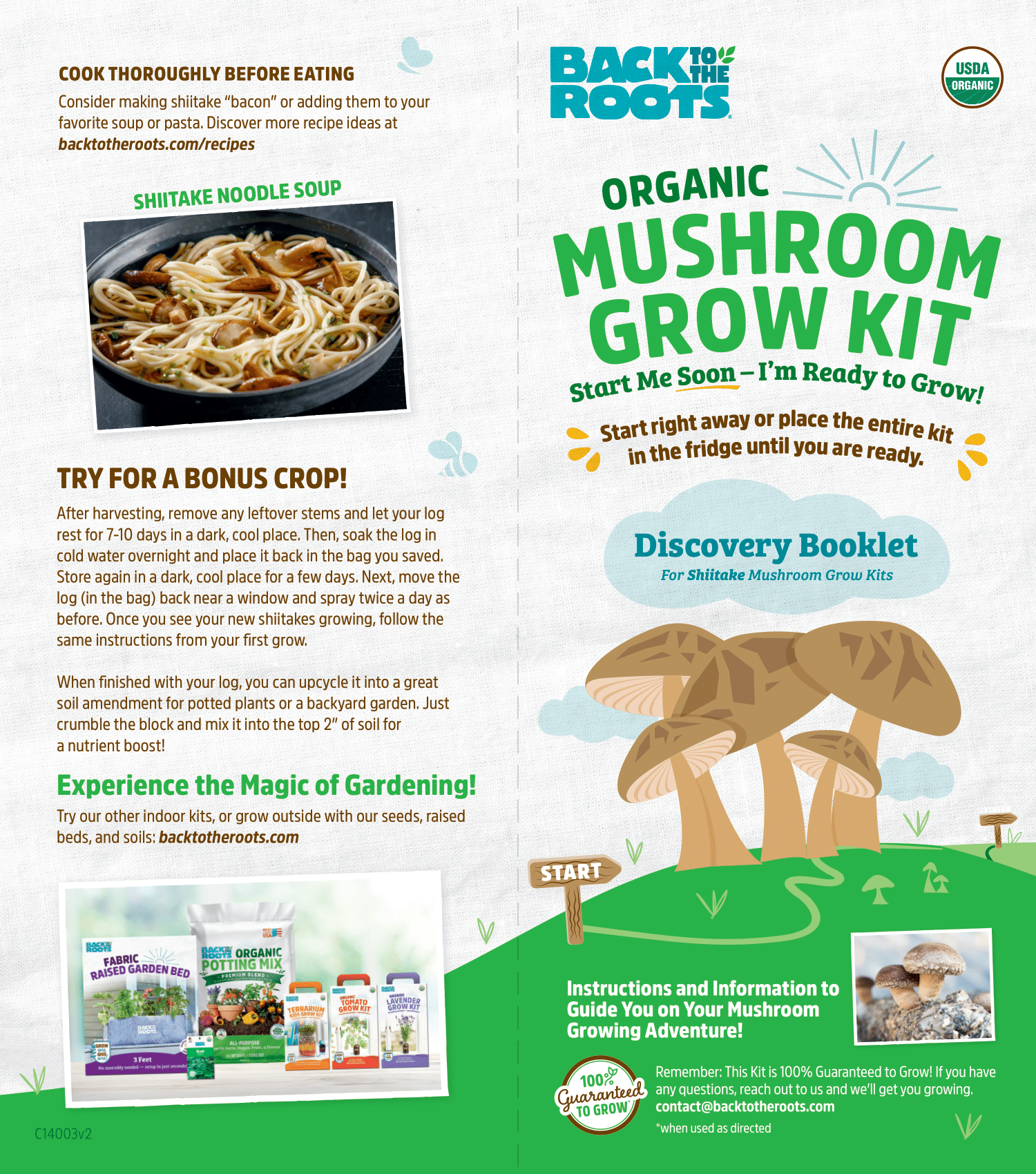 Organic Shiitake Mushroom Kit (START GROWING RIGHT AWAY) – Back to the Roots